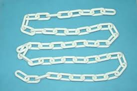 white plastic chain
